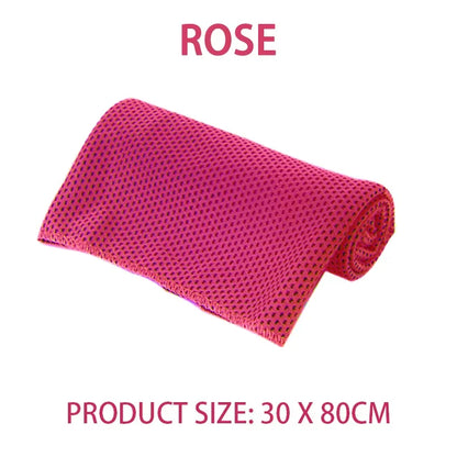 Cooling Towel Breathable Chilly Towel Sports Towel With Storage Box Yoga Towel Gym Towel for Indoor & Outdoor Activities