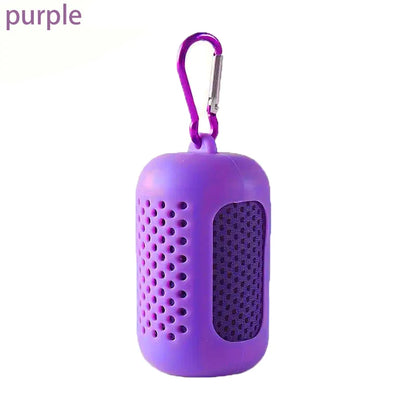 Cooling Towel Breathable Chilly Towel Sports Towel With Storage Box Yoga Towel Gym Towel for Indoor & Outdoor Activities