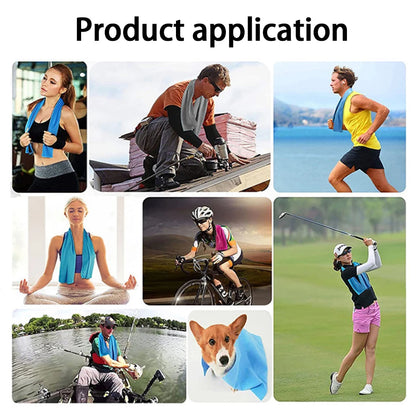 Cooling Towel Breathable Chilly Towel Sports Towel With Storage Box Yoga Towel Gym Towel for Indoor & Outdoor Activities