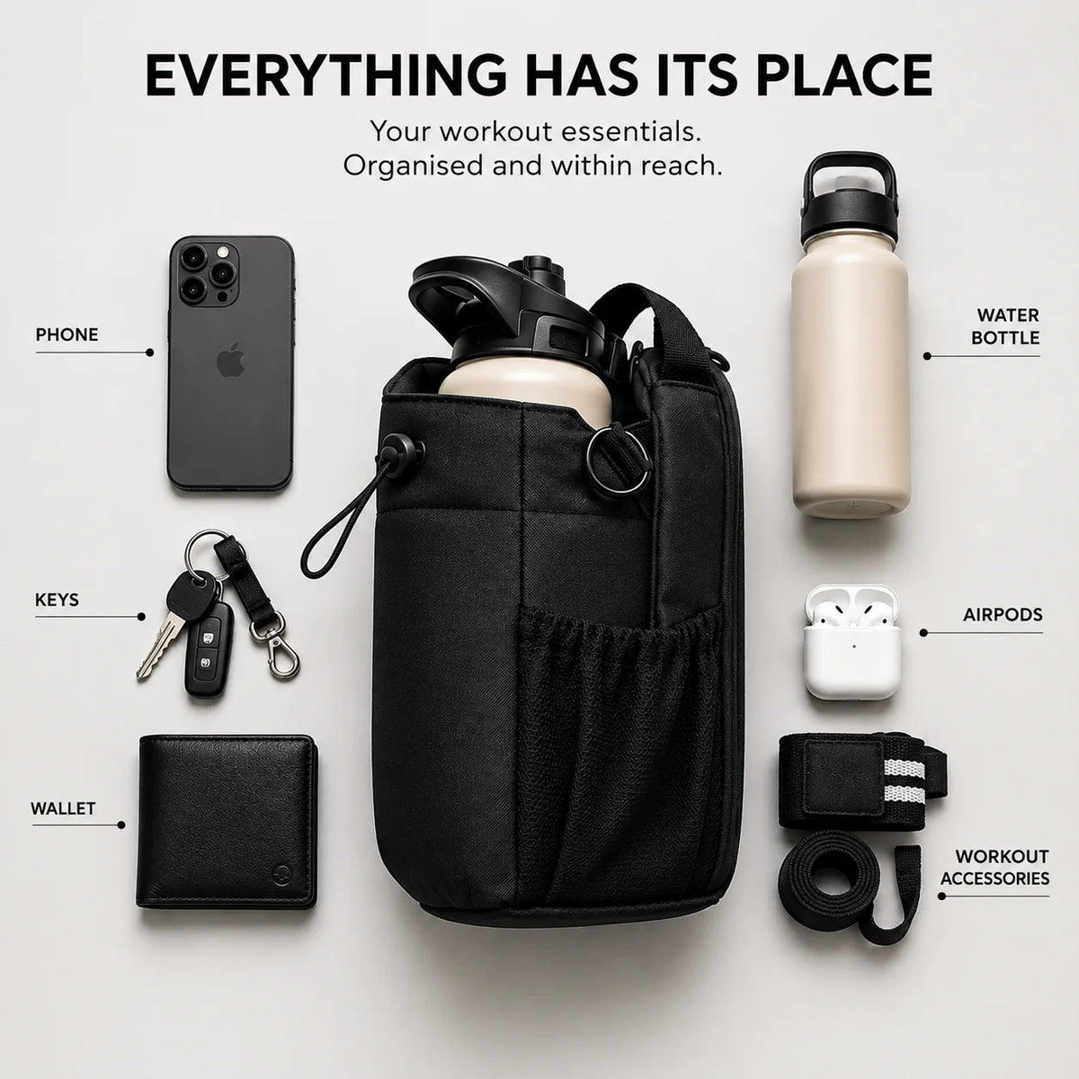 KIBBA™  Magnetic Gym Bag